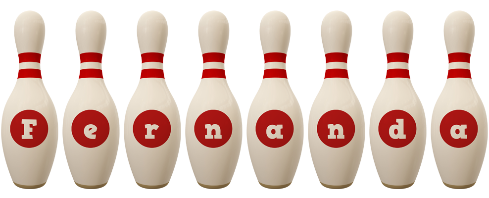 Fernanda bowling-pin logo