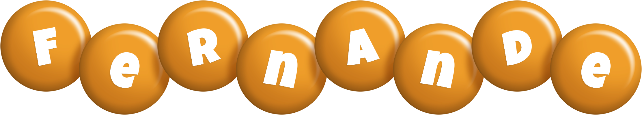 Fernande candy-orange logo