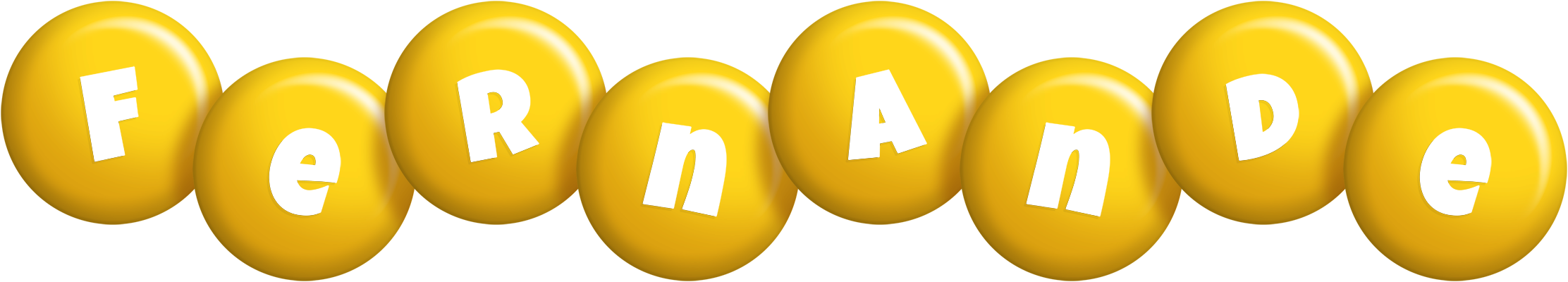Fernande candy-yellow logo