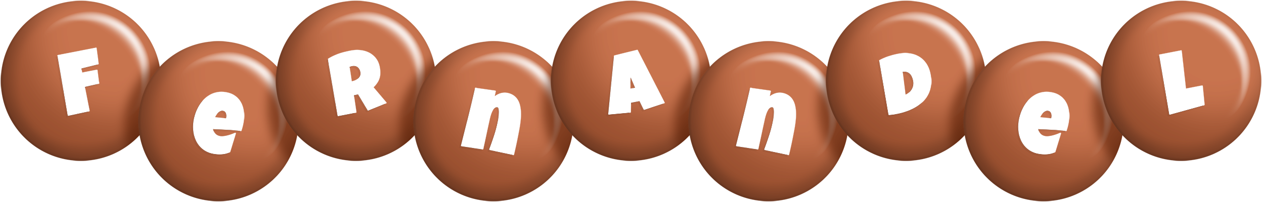Fernandel candy-brown logo