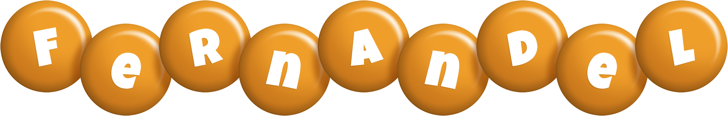 Fernandel candy-orange logo