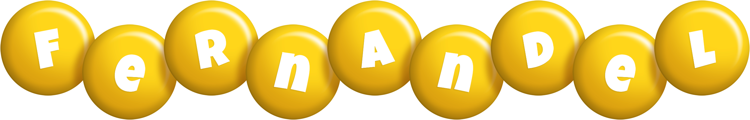 Fernandel candy-yellow logo