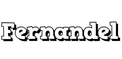 Fernandel snowing logo