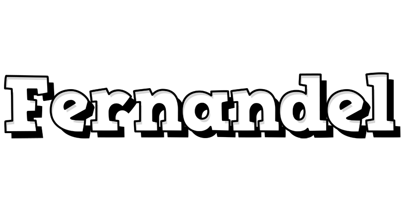 Fernandel snowing logo