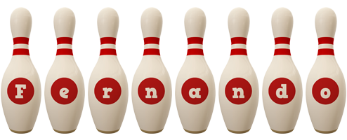 Fernando bowling-pin logo
