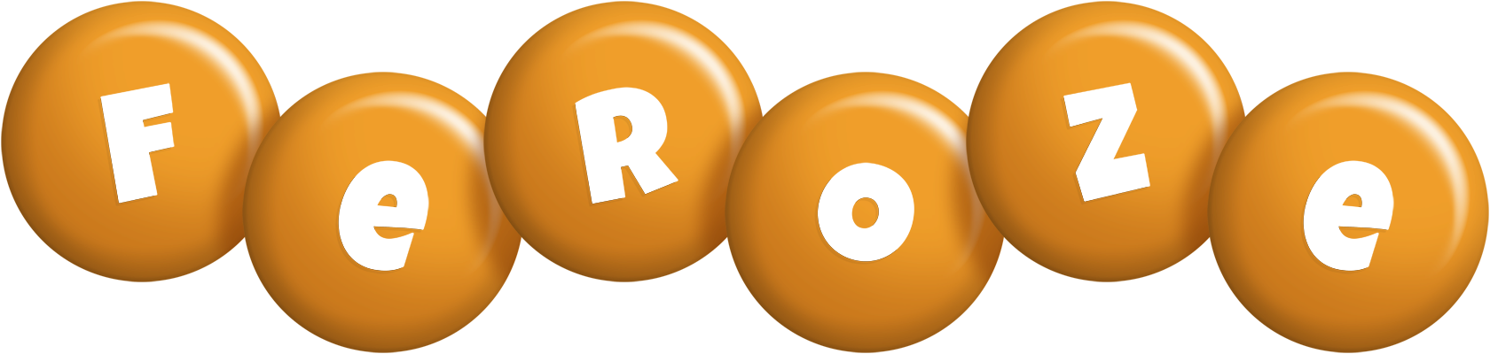 Feroze candy-orange logo