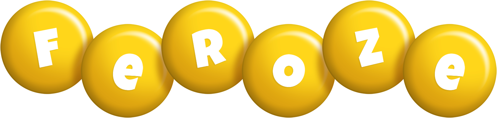 Feroze candy-yellow logo