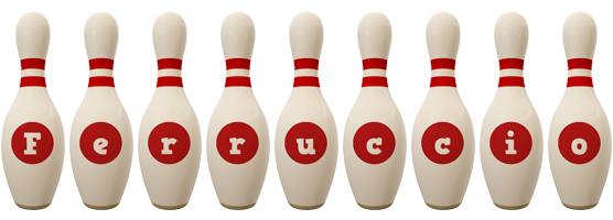 Ferruccio bowling-pin logo