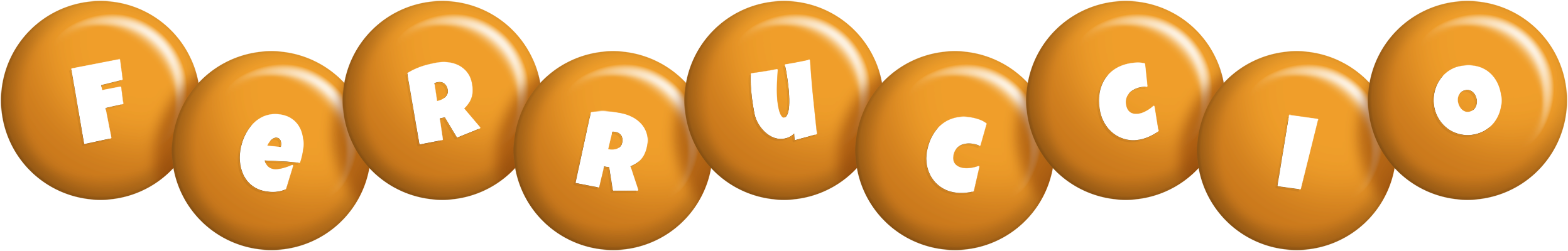 Ferruccio candy-orange logo
