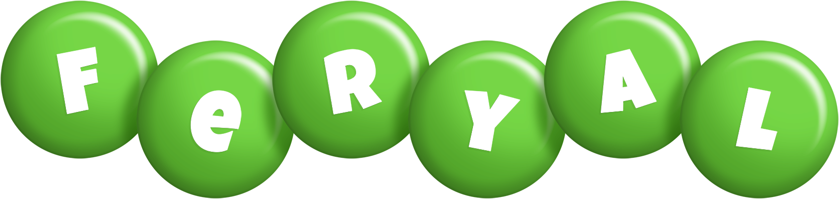 Feryal candy-green logo