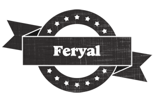 Feryal grunge logo