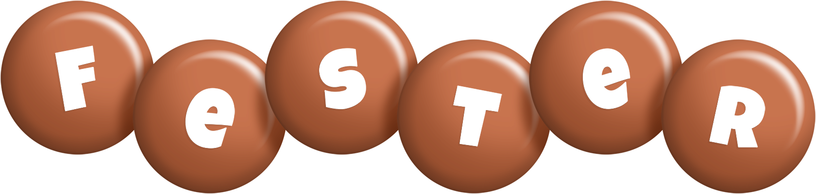 Fester candy-brown logo