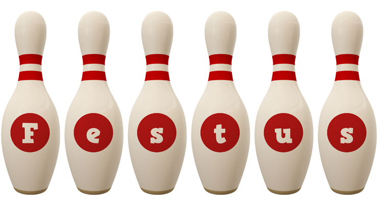 Festus bowling-pin logo