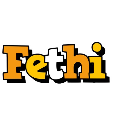 Fethi cartoon logo