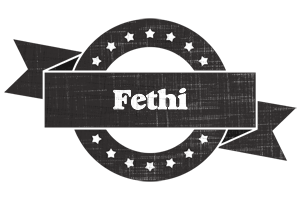 Fethi grunge logo