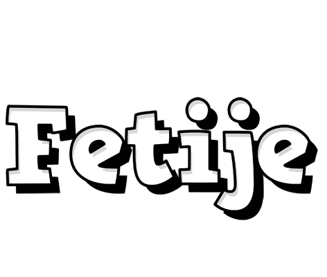 Fetije snowing logo
