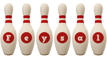 Feysal bowling-pin logo