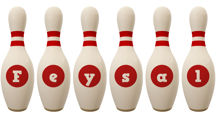 Feysal bowling-pin logo