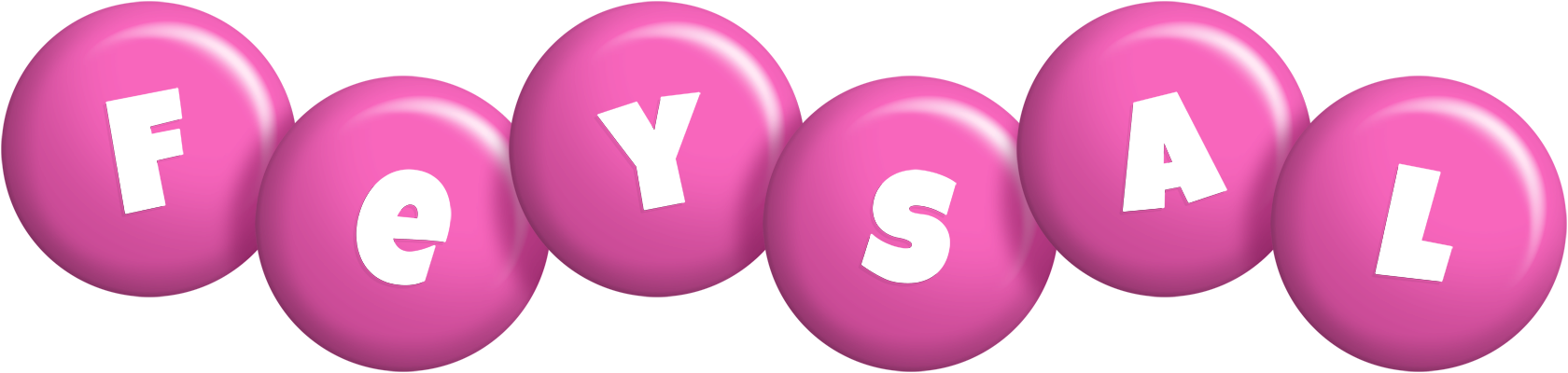Feysal candy-pink logo