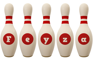 Feyza bowling-pin logo