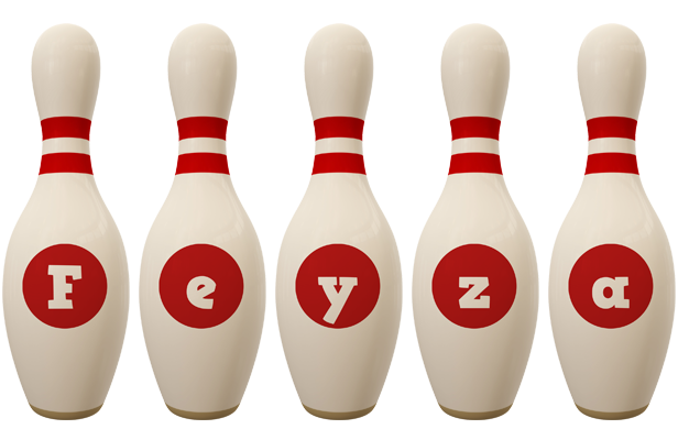 Feyza bowling-pin logo