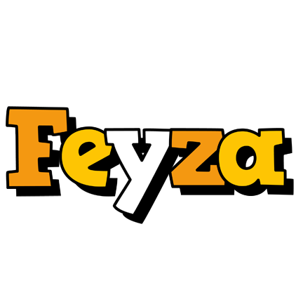 Feyza cartoon logo