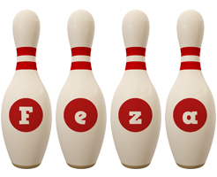 Feza bowling-pin logo