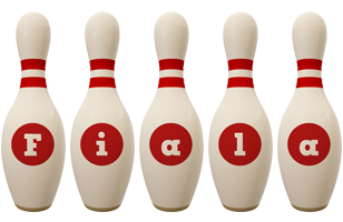 Fiala bowling-pin logo