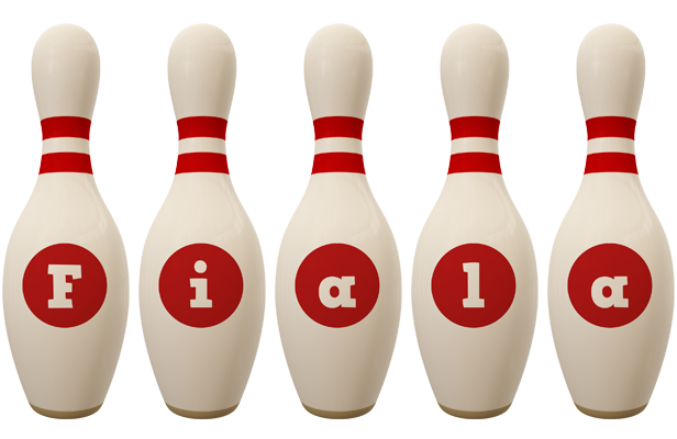 Fiala bowling-pin logo