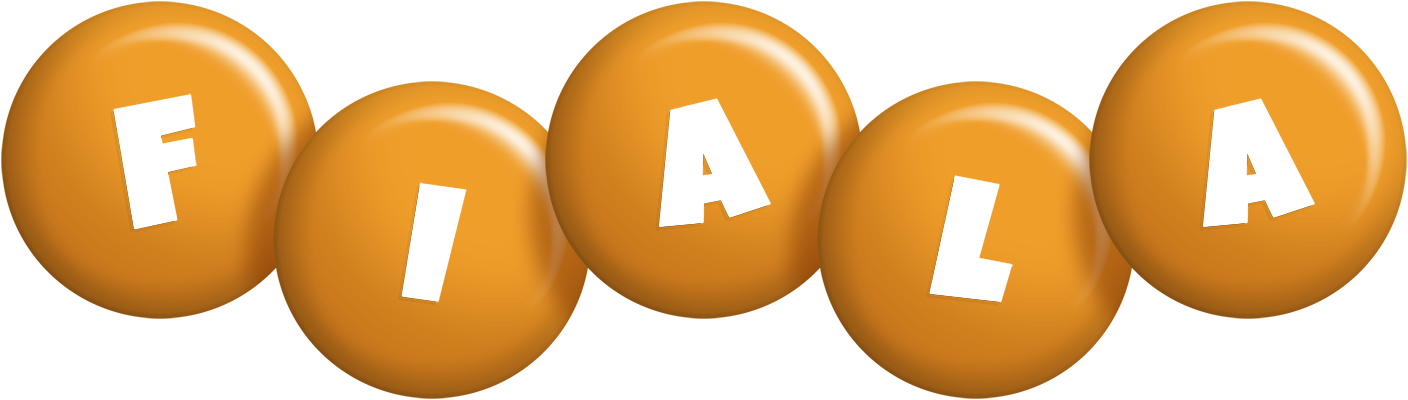 Fiala candy-orange logo