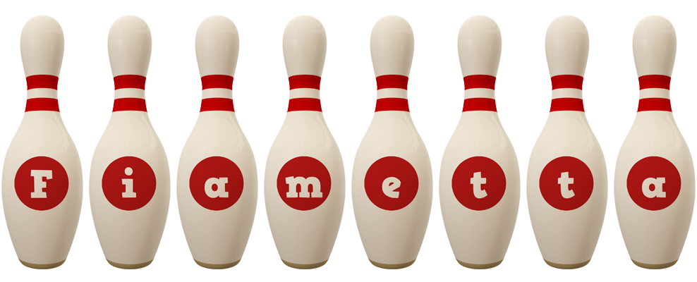 Fiametta bowling-pin logo