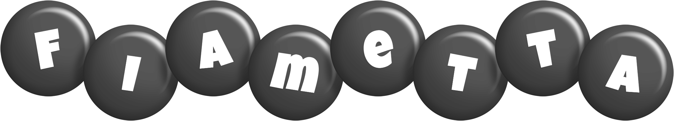 Fiametta candy-black logo