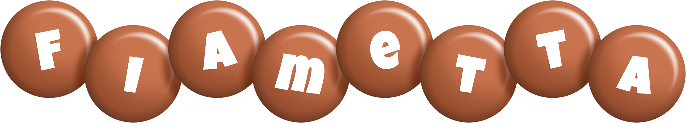 Fiametta candy-brown logo