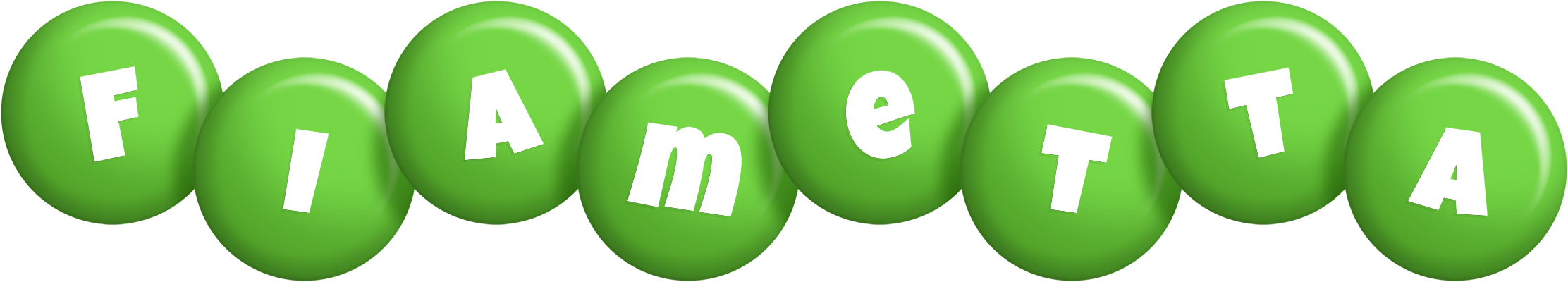 Fiametta candy-green logo