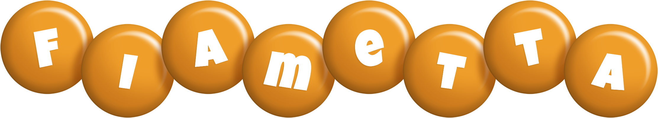 Fiametta candy-orange logo