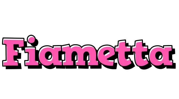 Fiametta girlish logo