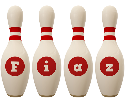 Fiaz bowling-pin logo
