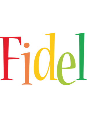Fidel birthday logo