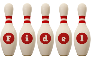 Fidel bowling-pin logo