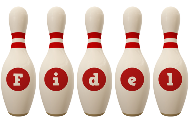 Fidel bowling-pin logo