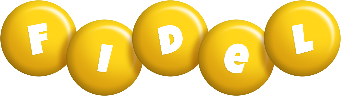Fidel candy-yellow logo