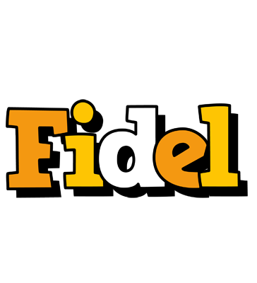 Fidel cartoon logo