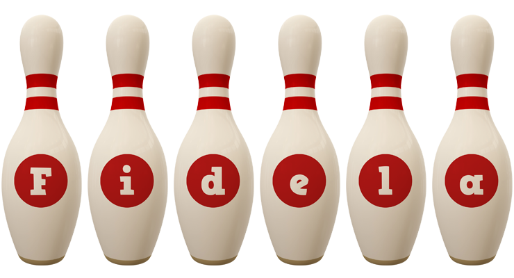 Fidela bowling-pin logo