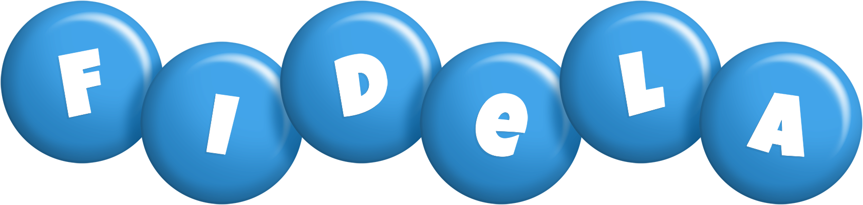 Fidela candy-blue logo