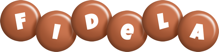 Fidela candy-brown logo