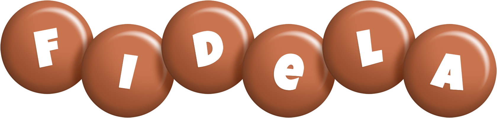 Fidela candy-brown logo
