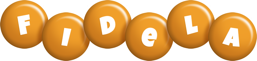 Fidela candy-orange logo