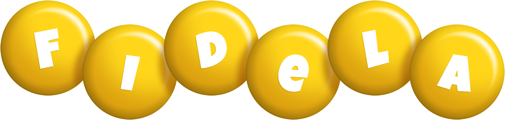 Fidela candy-yellow logo