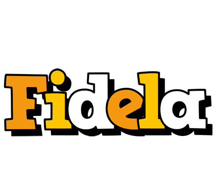 Fidela cartoon logo