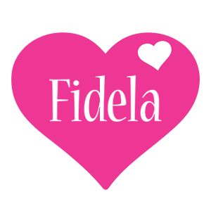 Fidela love-heart logo